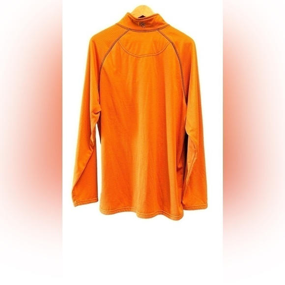 Legendary Whitetails Mens Quarter Zip‎ Pullover Orange Camo Pocket - Picture 3 of 10
